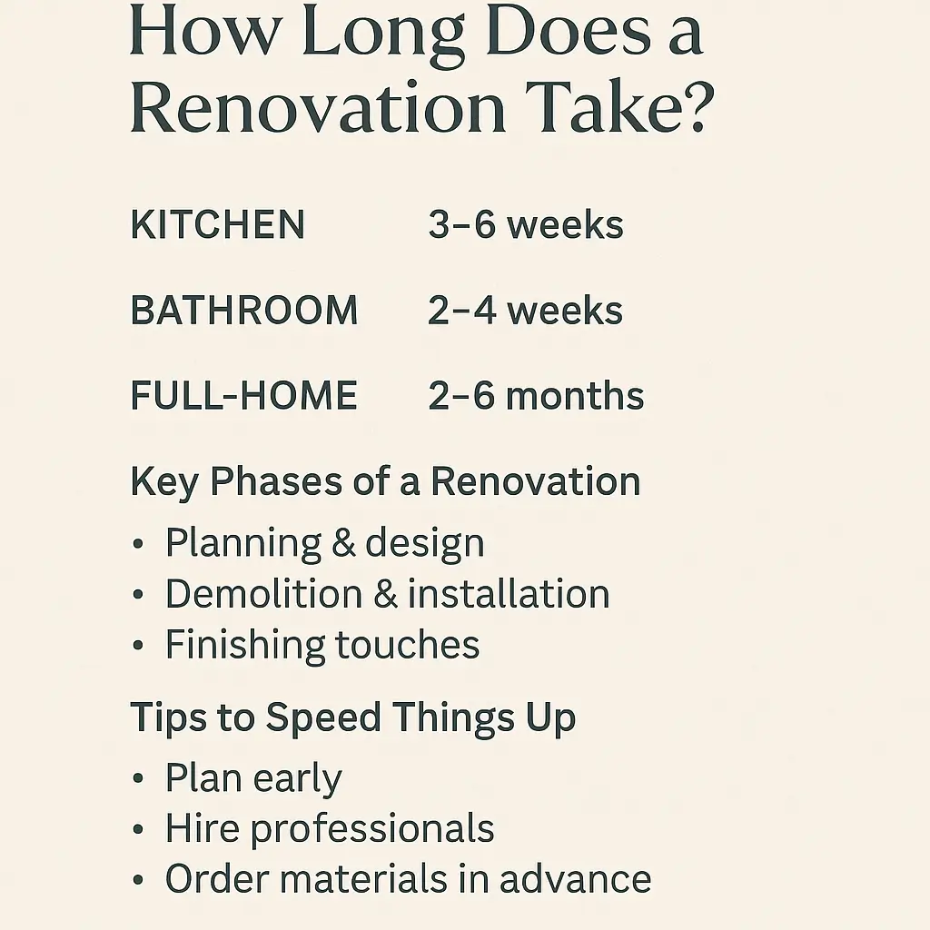How Long Does a Renovation Take