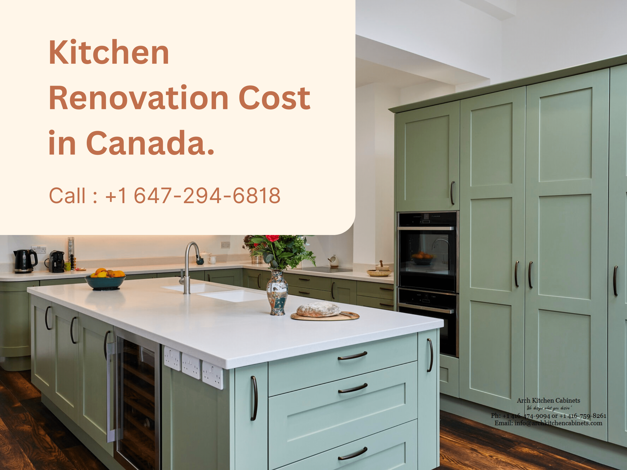 modern kitchen renovation showing cabinets and countertops in Canada