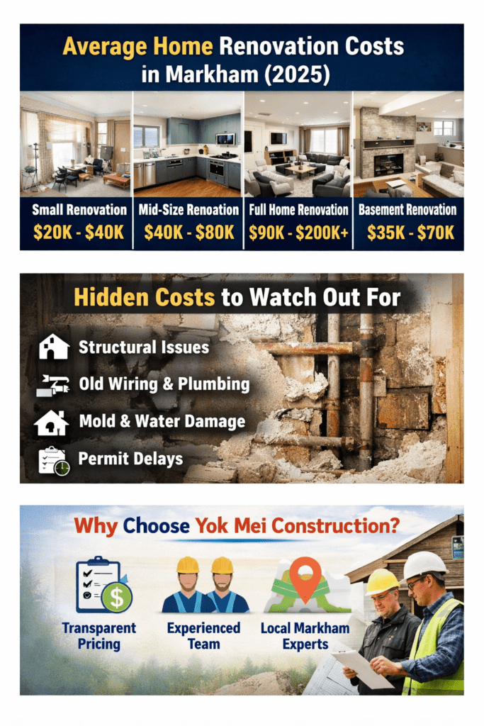 home renovation contractor in Markham cost guide 2025